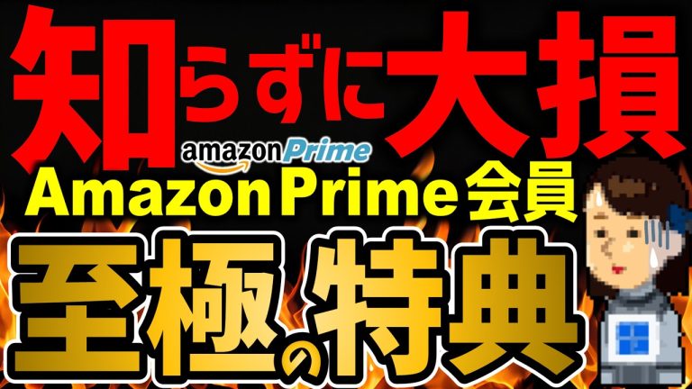 多くの人が見逃しているAmazonプライム会員の神特典！アマゾンに楽させるな！をまとめてみた
